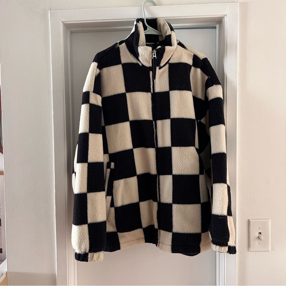 Oversized Checkered Jacket